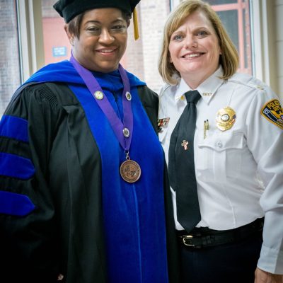 Chief Hart and Dr Annise Mabry